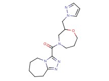 3-{[2-(1H-pyrazol-1-ylmethyl)-1,4-oxazepan-4-yl]carbonyl}-6,7,8,9-tetrahydro-5H-[1,2,4]triazolo[4,3-a]azepine