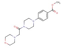 methyl 4-[4-(4-morpholinylacetyl)-1-piperazinyl]benzoate