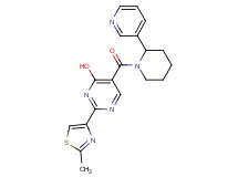 2-(2-methyl-1,3-thiazol-4-yl)-5-[(2-pyridin-3-ylpiperidin-1-yl)carbonyl]pyrimidin-4-ol