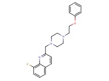 8-fluoro-2-{[4-(2-phenoxyethyl)-1-piperazinyl]methyl}quinoline