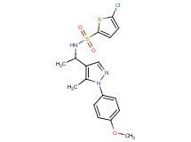 5-chloro-N-{1-[1-(4-methoxyphenyl)-5-methyl-1H-pyrazol-4-yl]ethyl}-2-thiophenesulfonamide