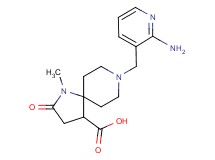 8-[(2-aminopyridin-3-yl)methyl]-1-methyl-2-oxo-1,8-diazaspiro[4.5]decane-4-carboxylic acid