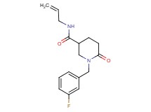 N-allyl-1-(3-fluorobenzyl)-6-oxo-3-piperidinecarboxamide