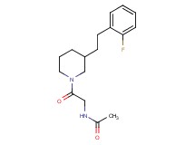 N-(2-{3-[2-(2-fluorophenyl)ethyl]-1-piperidinyl}-2-oxoethyl)acetamide