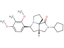 (3aS*,5S*,9aS*)-2-cyclopentyl-5-(2,4-dimethoxy-3-methylphenyl)hexahydro-7H-pyrrolo[3,4-g]pyrrolizin-1(2H)-one