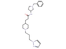 N-(1-benzyl-3-pyrrolidinyl)-3-{1-[3-(1H-pyrazol-1-yl)propyl]-4-piperidinyl}propanamide
