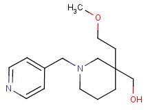 [3-(2-methoxyethyl)-1-(4-pyridinylmethyl)-3-piperidinyl]methanol