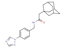 2-(1-adamantyl)-N-[4-(1H-1,2,4-triazol-1-yl)benzyl]acetamide