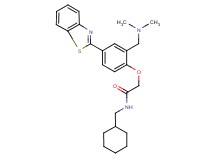 2-{4-(1,3-benzothiazol-2-yl)-2-[(dimethylamino)methyl]phenoxy}-N-(cyclohexylmethyl)acetamide