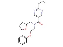 2-ethyl-N-(2-phenoxyethyl)-N-(tetrahydro-2-furanylmethyl)-5-pyrimidinecarboxamide