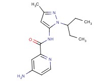 4-amino-N-[1-(1-ethylpropyl)-3-methyl-1H-pyrazol-5-yl]pyridine-2-carboxamide