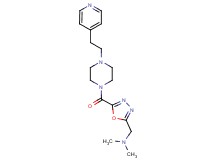 N,N-dimethyl-1-(5-{[4-(2-pyridin-4-ylethyl)piperazin-1-yl]carbonyl}-1,3,4-oxadiazol-2-yl)methanamine
