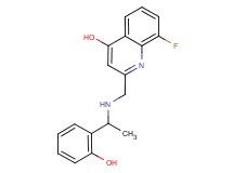 8-fluoro-2-({[1-(2-hydroxyphenyl)ethyl]amino}methyl)quinolin-4-ol