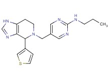 N-propyl-5-{[4-(3-thienyl)-1,4,6,7-tetrahydro-5H-imidazo[4,5-c]pyridin-5-yl]methyl}pyrimidin-2-amine