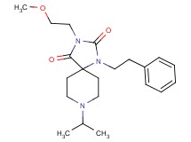 8-isopropyl-3-(2-methoxyethyl)-1-(2-phenylethyl)-1,3,8-triazaspiro[4.5]decane-2,4-dione