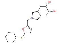 (3aR*,5R*,6S*,7aS*)-2-{[5-(cyclohexylthio)-2-furyl]methyl}octahydro-1H-isoindole-5,6-diol
