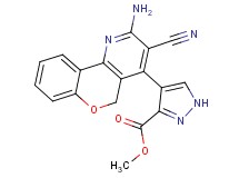 methyl 4-(2-amino-3-cyano-5H-chromeno[4,3-b]pyridin-4-yl)-1H-pyrazole-3-carboxylate