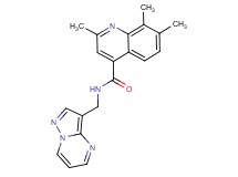 2,7,8-trimethyl-N-(pyrazolo[1,5-a]pyrimidin-3-ylmethyl)-4-quinolinecarboxamide