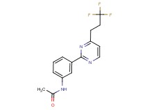 N-{3-[4-(3,3,3-trifluoropropyl)pyrimidin-2-yl]phenyl}acetamide