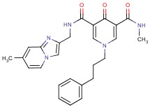 N-methyl-N'-[(7-methylimidazo[1,2-a]pyridin-2-yl)methyl]-4-oxo-1-(3-phenylpropyl)-1,4-dihydro-3,5-pyridinedicarboxamide