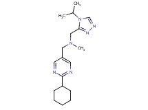 1-(2-cyclohexyl-5-pyrimidinyl)-N-[(4-isopropyl-4H-1,2,4-triazol-3-yl)methyl]-N-methylmethanamine