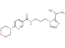 N-[3-(2-isopropyl-1H-imidazol-1-yl)propyl]-6-(4-morpholinyl)nicotinamide