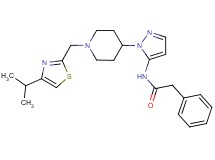 N-(1-{1-[(4-isopropyl-1,3-thiazol-2-yl)methyl]-4-piperidinyl}-1H-pyrazol-5-yl)-2-phenylacetamide
