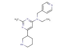 N-ethyl-2-methyl-6-piperidin-3-yl-N-(pyridin-4-ylmethyl)pyrimidin-4-amine