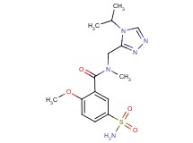 5-(aminosulfonyl)-N-[(4-isopropyl-4H-1,2,4-triazol-3-yl)methyl]-2-methoxy-N-methylbenzamide