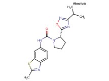 (2S)-2-(3-isopropyl-1,2,4-oxadiazol-5-yl)-N-(2-methyl-1,3-benzothiazol-6-yl)pyrrolidine-1-carboxamide