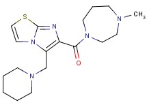 6-[(4-methyl-1,4-diazepan-1-yl)carbonyl]-5-(piperidin-1-ylmethyl)imidazo[2,1-b][1,3]thiazole