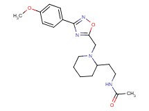 N-[2-(1-{[3-(4-methoxyphenyl)-1,2,4-oxadiazol-5-yl]methyl}-2-piperidinyl)ethyl]acetamide