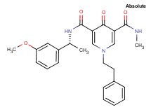 N-[(1R)-1-(3-methoxyphenyl)ethyl]-N'-methyl-4-oxo-1-(2-phenylethyl)-1,4-dihydro-3,5-pyridinedicarboxamide
