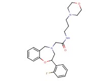 2-[2-(2-fluorophenyl)-2,3-dihydro-1,4-benzoxazepin-4(5H)-yl]-N-[3-(4-morpholinyl)propyl]acetamide