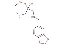 6-{[(1,3-benzodioxol-5-ylmethyl)amino]methyl}-1,4-oxazepan-6-ol dihydrochloride