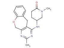 1-methyl-5-[(2-methyl-5,11-dihydro[1]benzoxepino[3,4-d]pyrimidin-4-yl)amino]piperidin-2-one