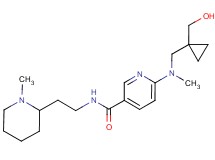 6-[{[1-(hydroxymethyl)cyclopropyl]methyl}(methyl)amino]-N-[2-(1-methylpiperidin-2-yl)ethyl]nicotinamide