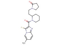 1-(2-{1-[(3-fluoro-6-methylimidazo[1,2-a]pyridin-2-yl)carbonyl]-2-piperidinyl}ethyl)-2-pyrrolidinone