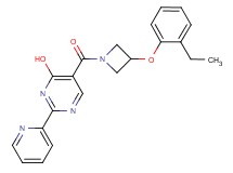 5-{[3-(2-ethylphenoxy)azetidin-1-yl]carbonyl}-2-pyridin-2-ylpyrimidin-4-ol