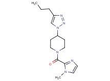 1-[(1-methyl-1H-imidazol-2-yl)carbonyl]-4-(4-propyl-1H-1,2,3-triazol-1-yl)piperidine trifluoroacetate