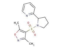 2-{1-[(3,5-dimethyl-4-isoxazolyl)sulfonyl]-2-pyrrolidinyl}pyridine