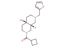 (4aR*,8aR*)-2-(cyclobutylcarbonyl)-7-(2-furylmethyl)octahydro-2,7-naphthyridin-4a(2H)-ol