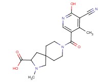8-[(5-cyano-6-hydroxy-4-methyl-3-pyridinyl)carbonyl]-2-methyl-2,8-diazaspiro[4.5]decane-3-carboxylic acid