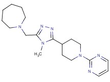 1-{[4-methyl-5-(1-pyrimidin-2-ylpiperidin-4-yl)-4H-1,2,4-triazol-3-yl]methyl}azepane