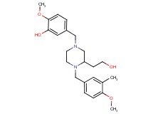 5-{[3-(2-hydroxyethyl)-4-(4-methoxy-3-methylbenzyl)-1-piperazinyl]methyl}-2-methoxyphenol