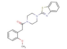 2-{4-[(2-methoxyphenyl)acetyl]-1-piperazinyl}-1,3-benzothiazole