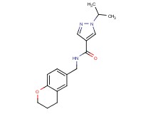 N-(3,4-dihydro-2H-chromen-6-ylmethyl)-1-isopropyl-1H-pyrazole-4-carboxamide