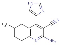2-amino-4-(1H-imidazol-4-yl)-6-methyl-5,6,7,8-tetrahydroquinoline-3-carbonitrile