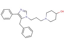 1-[3-(5-benzyl-4-phenyl-1H-imidazol-1-yl)propyl]piperidin-4-ol
