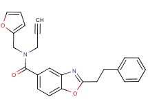 N-(2-furylmethyl)-2-(2-phenylethyl)-N-2-propyn-1-yl-1,3-benzoxazole-5-carboxamide